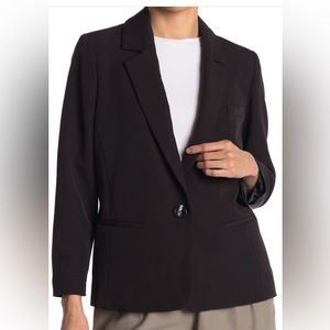 TopShop crepe blazer petite 2 black